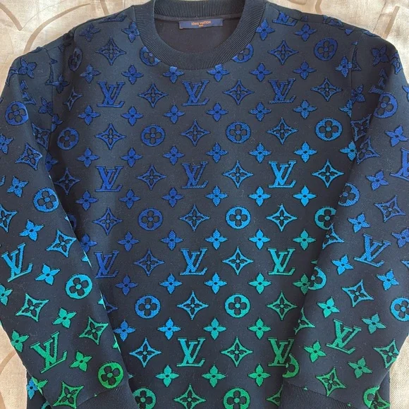 louis vuitton gradient monogram fil coupe sweatshirt